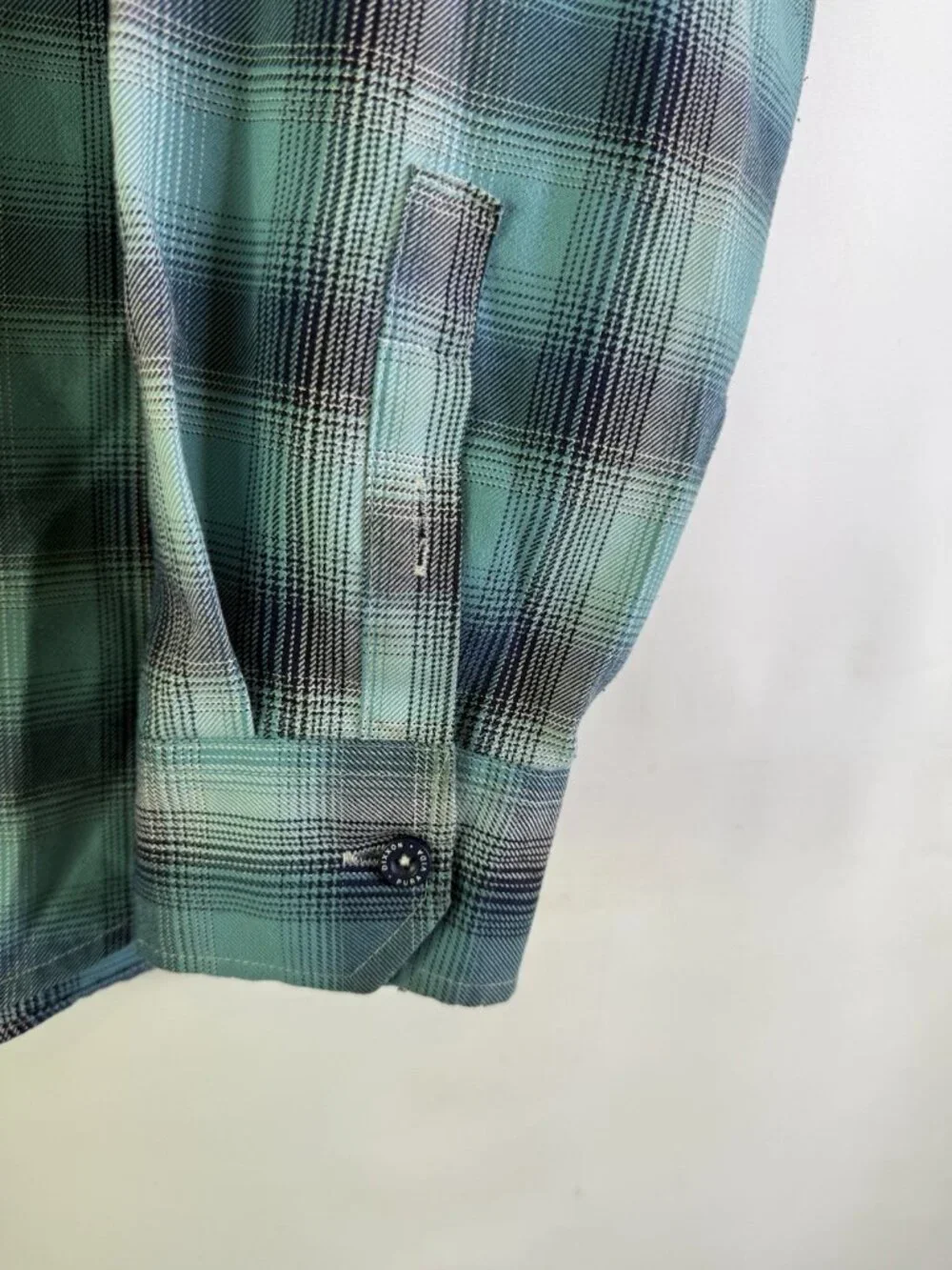 DIXXON Blue Marlin Plaid Flannel Pocket Button Shirt - Picture 2 of 11